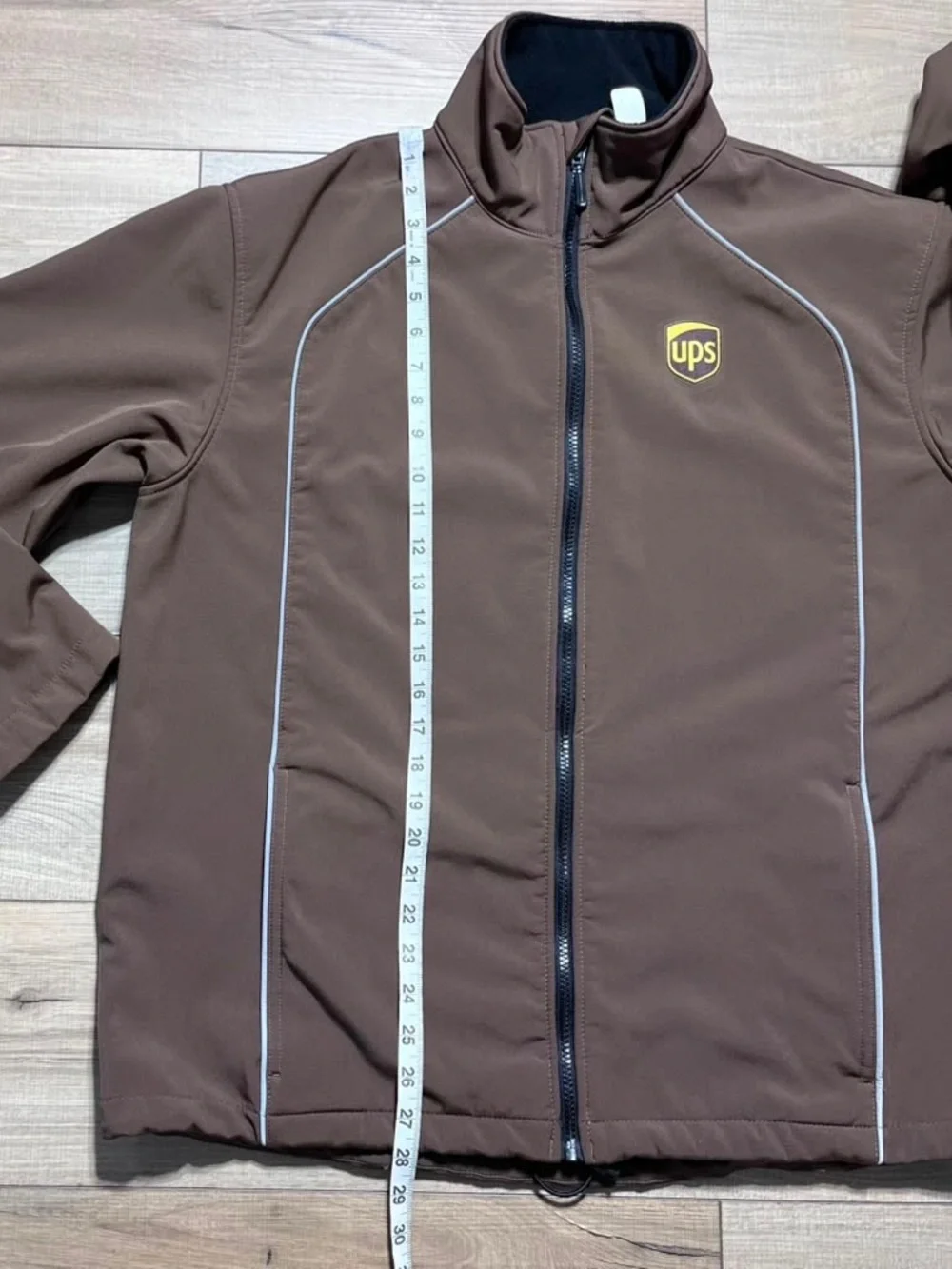 WearGuard Mens UPS Full Zip Softshell Water Resistant Fleece Lined Jacket Large